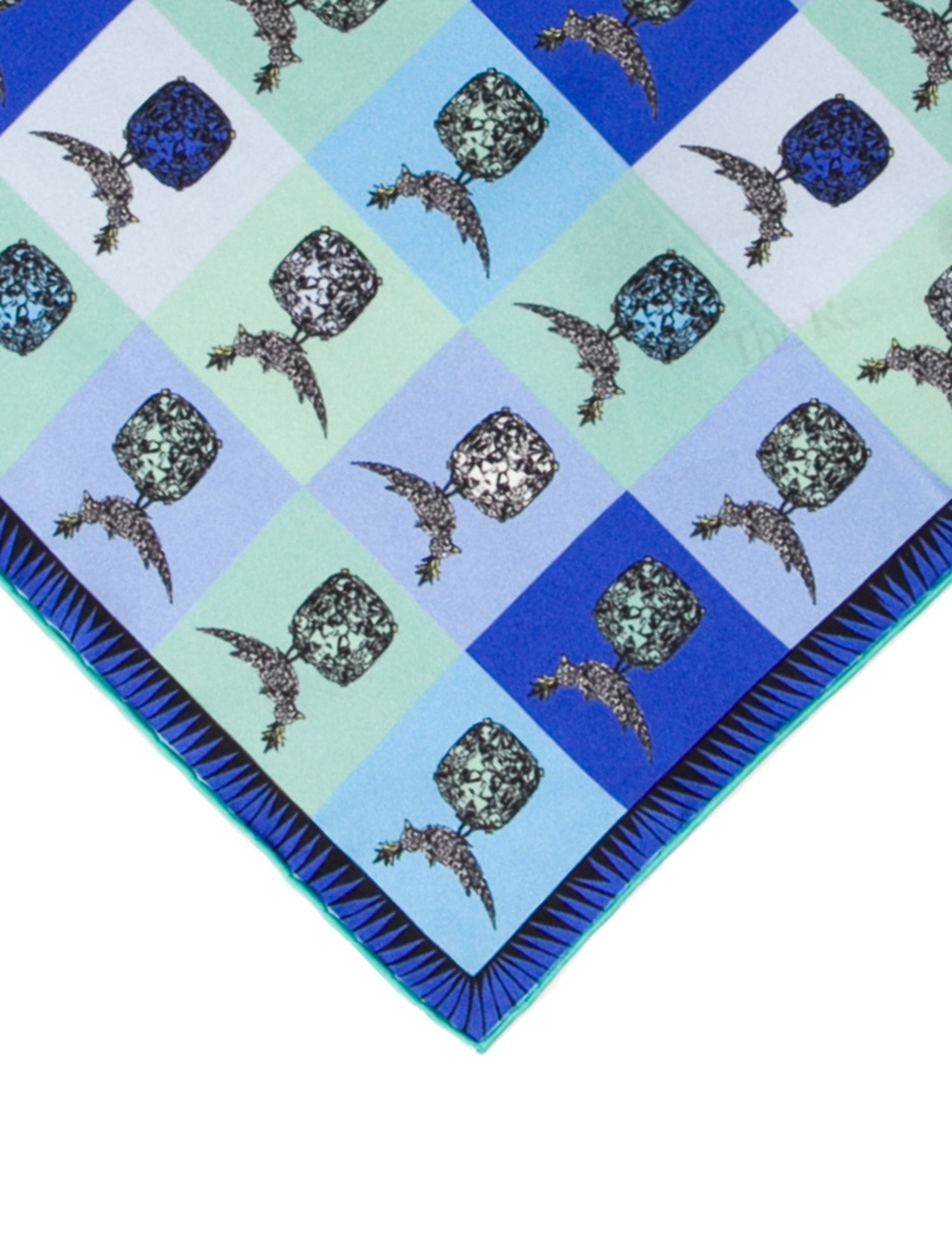 Tiffany & Co. Silk Printed Scarf - Blue Scarves and Shawls, Accessories ...