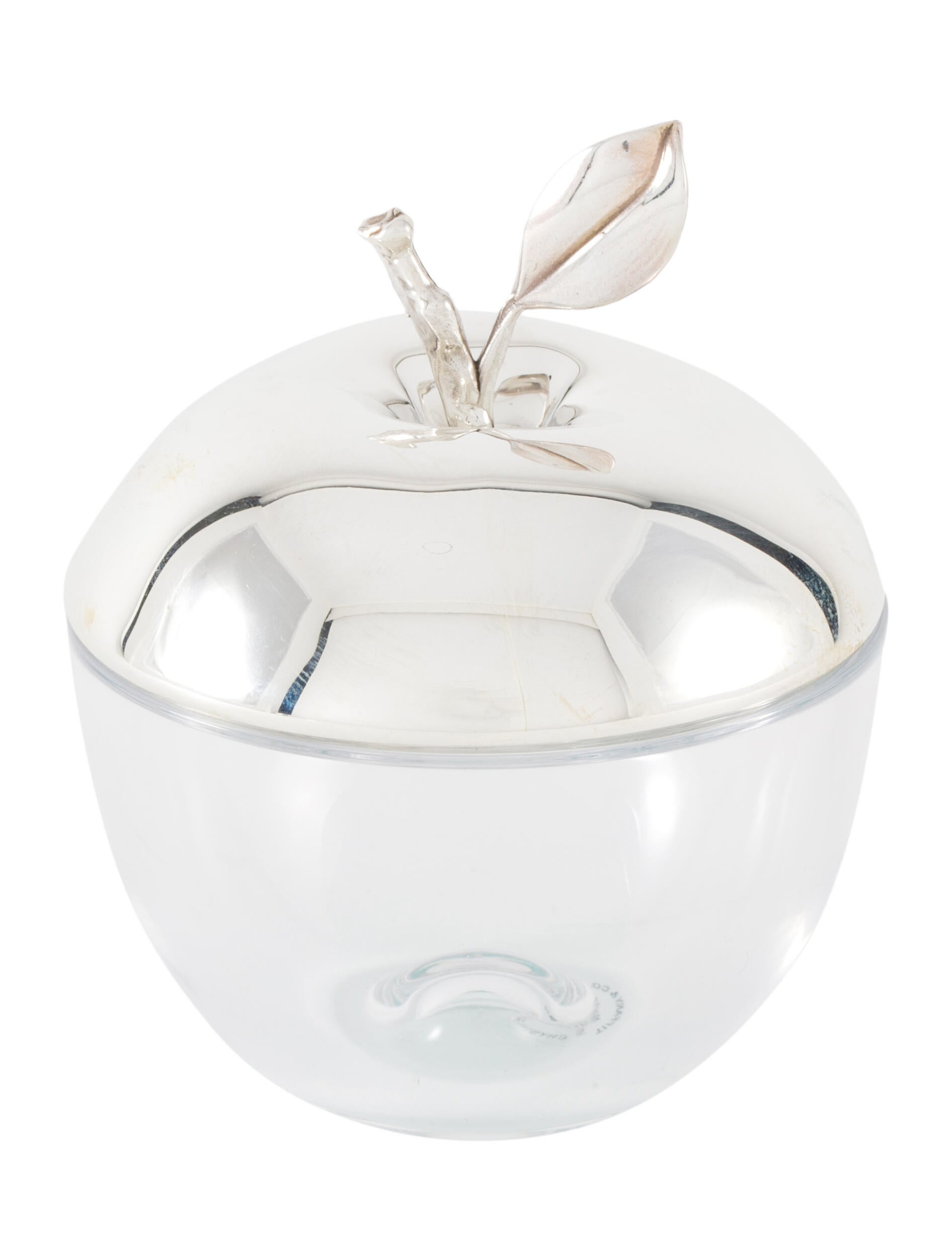 ティファニー シルバー925 クリスタル製 アップル ボックス Tiffany Sterling Silver Vintage Apple Pill Box - Etsy