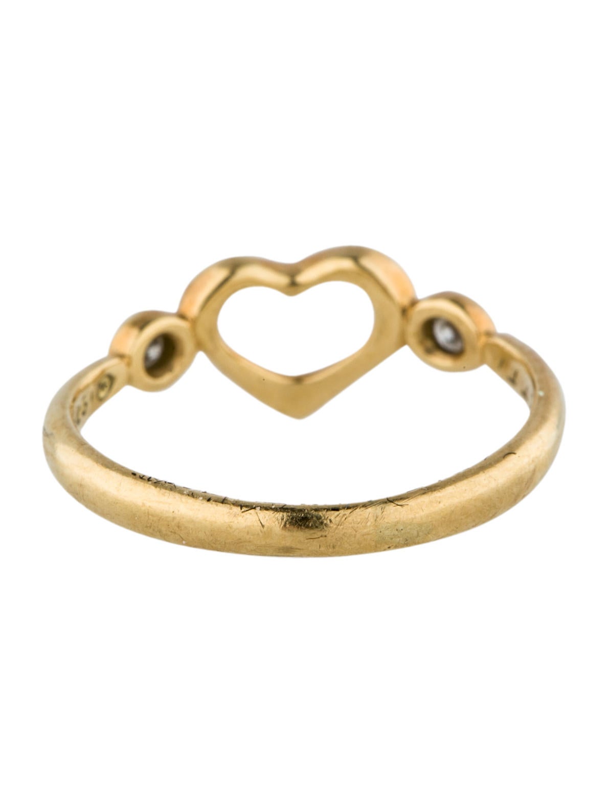 Tiffany & Co. Diamond Open Heart Ring Rings TIF28214 The RealReal