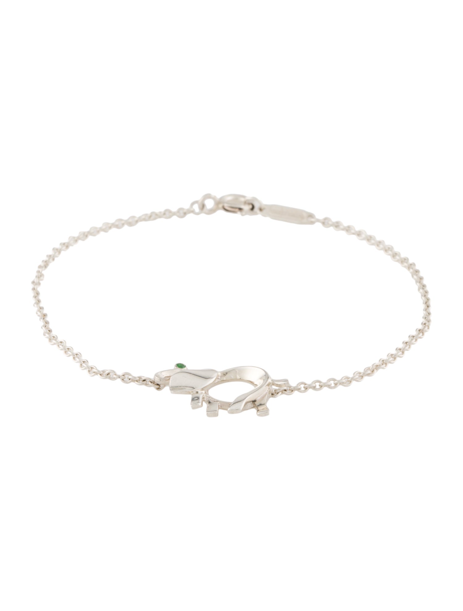 Tiffany & Co. Tsavorite Garnet 'Save the Wild' Elephant Bracelet