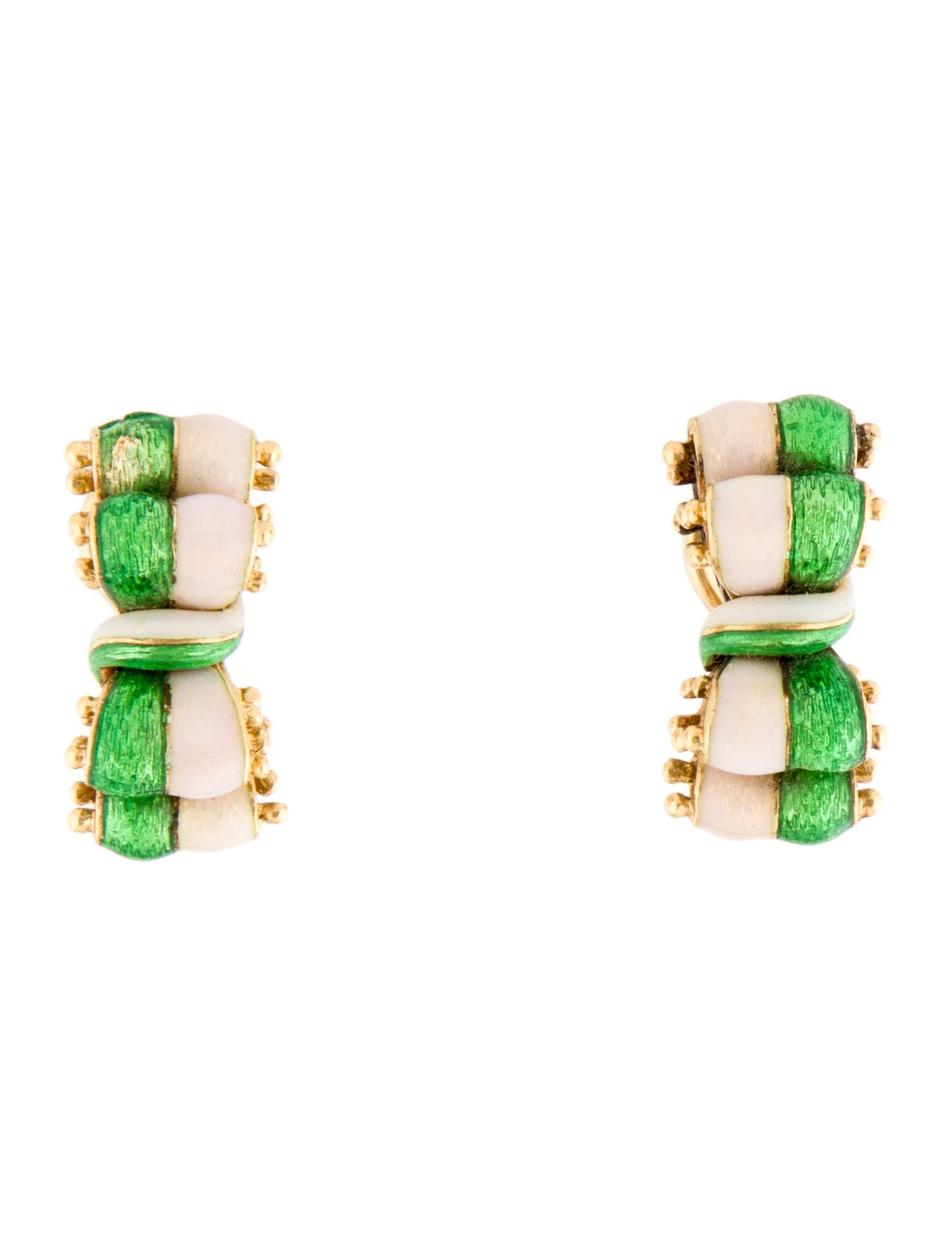 Tiffany & Co. Tiffany Enamel Bow Earclips