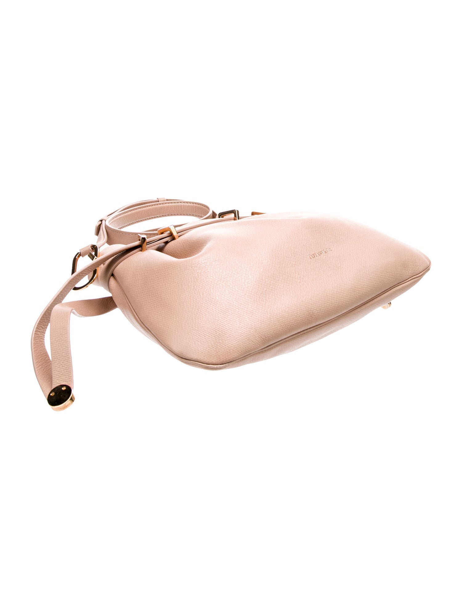 Tiffany & Co. Drawstring Leather Shoulder Bag