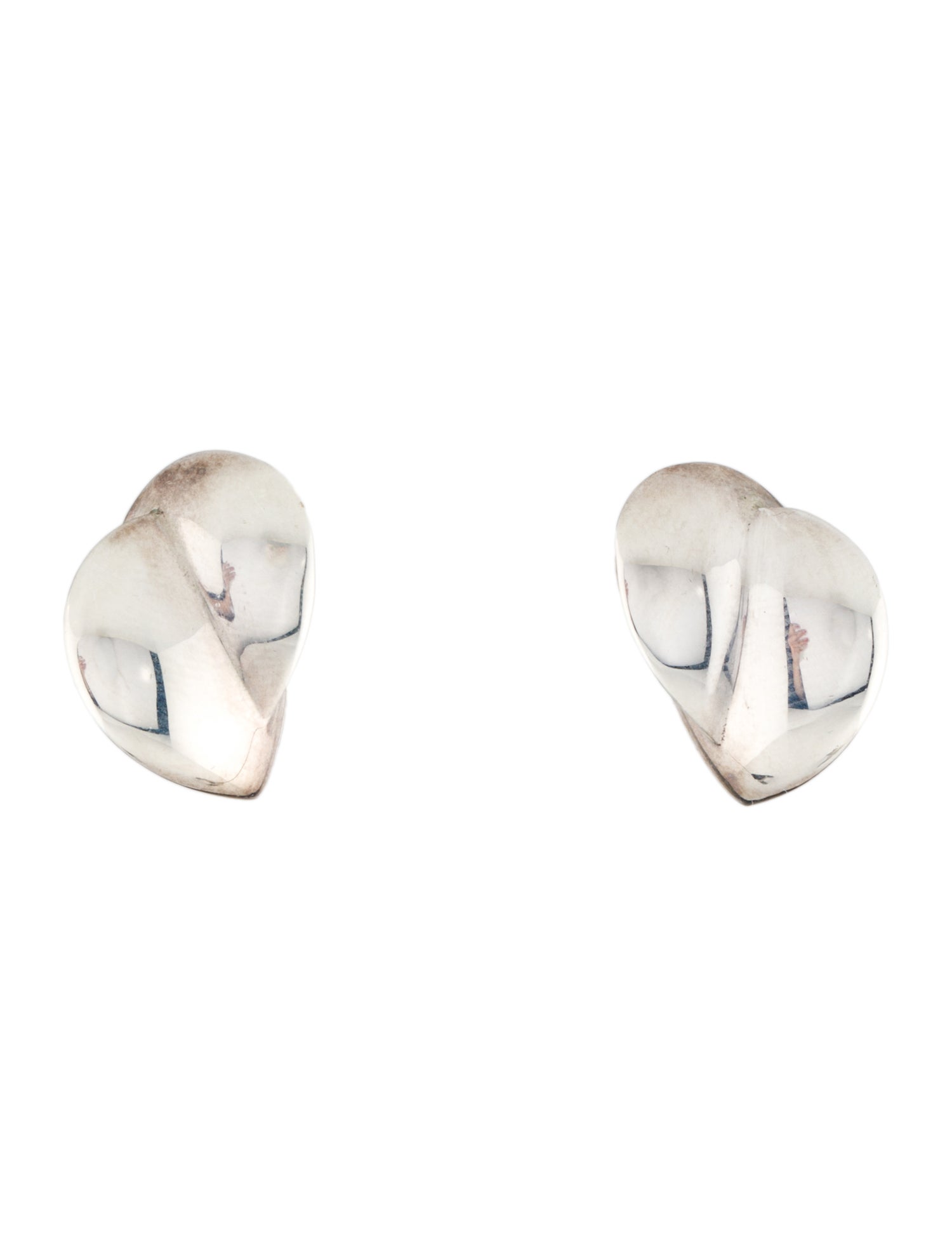 ピアス TATIANA (SILVER925) Full Heart Earring 4BTR239 Tiffany & Co. Frank Gehry Heart Earrings - Sterling Silver