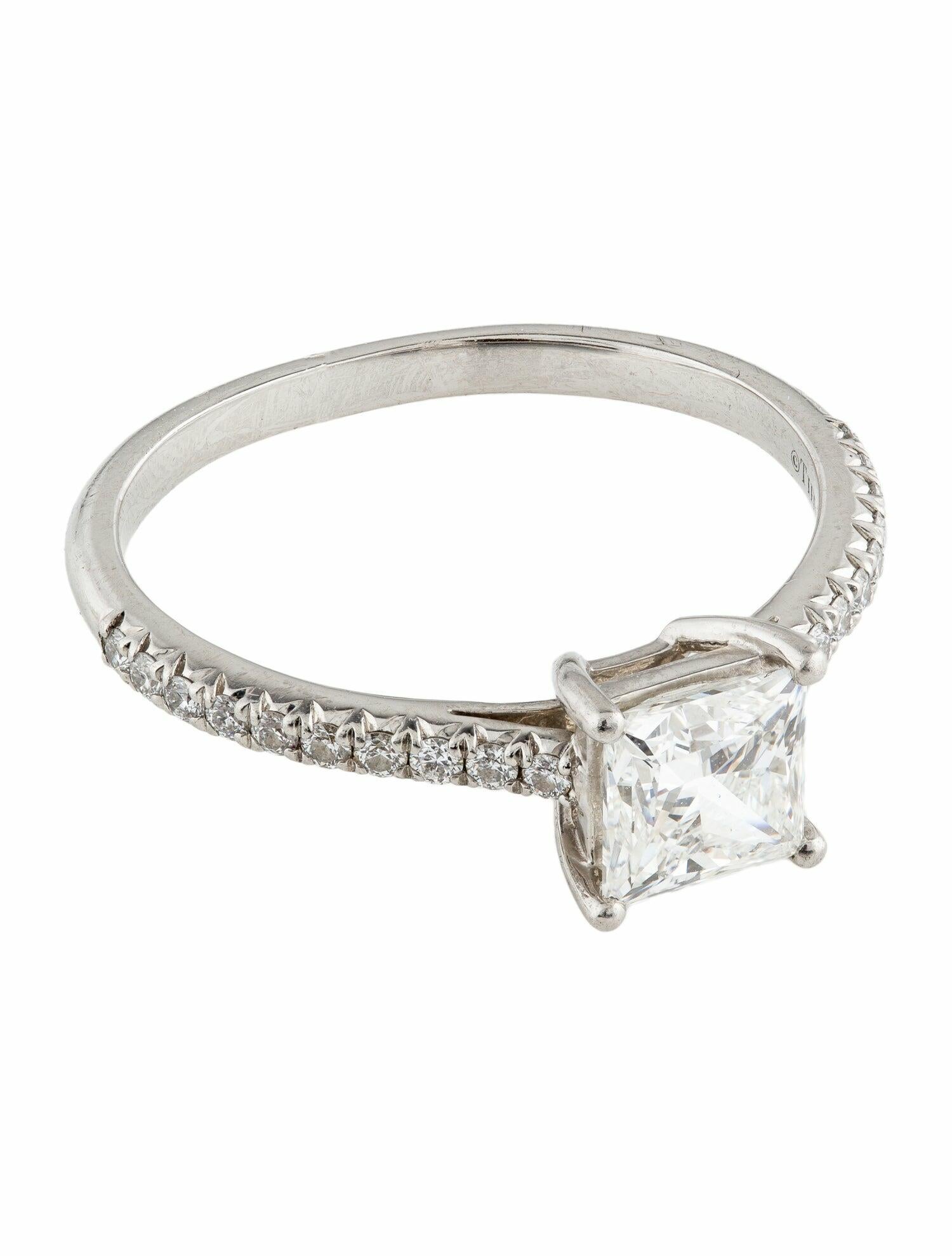 Tiffany & Co. Platinum 1.14ctw Novo® Engagement Ring