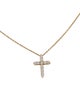 Tiffany & Co. 18K Diamond Cross Pendant Necklace