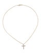 Tiffany & Co. 18K Diamond Cross Pendant Necklace