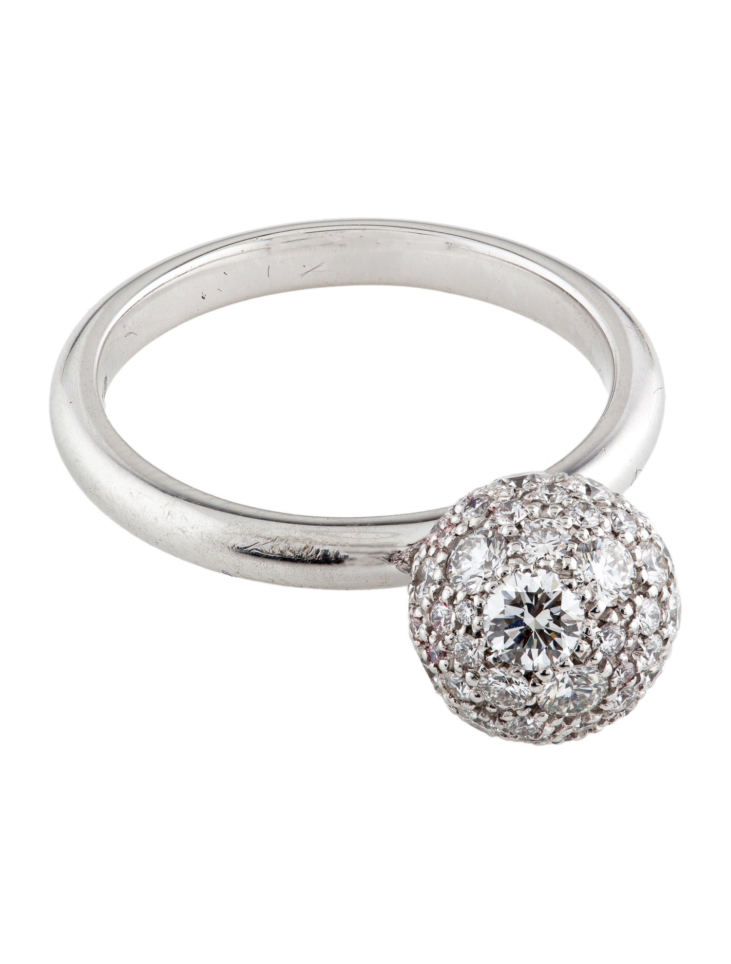 Tiffany & Co. 18K Diamond HardWear Ball Cocktail Ring