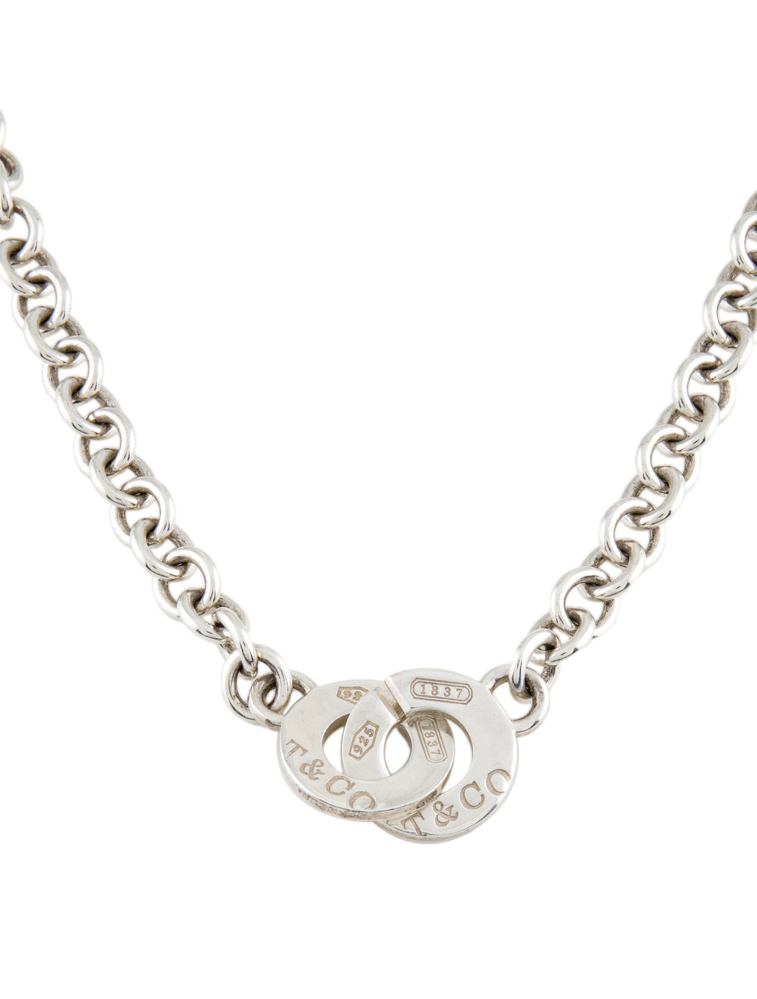 Tiffany & Co. 1837 Interlocking Circles Chain Necklace