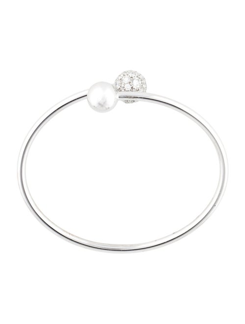Tiffany & Co. 18K Diamond Ball Bypass Bracelet