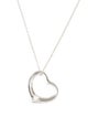 Tiffany & Co. Open Heart Pendant Necklace