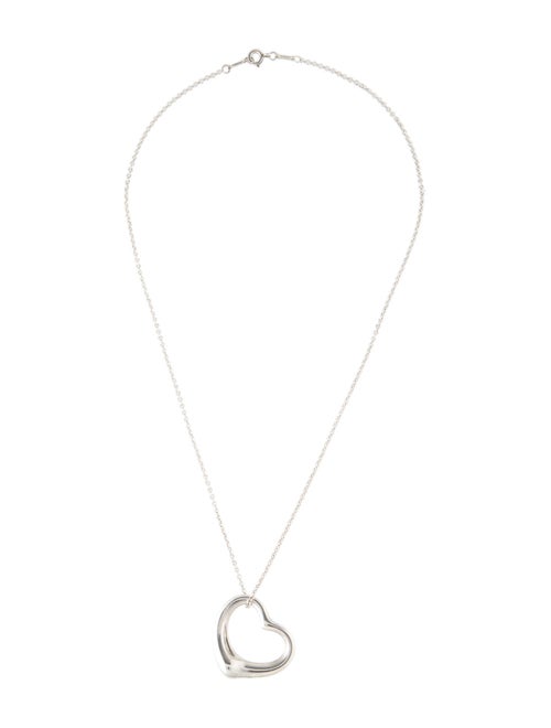 Tiffany & Co. Open Heart Pendant Necklace