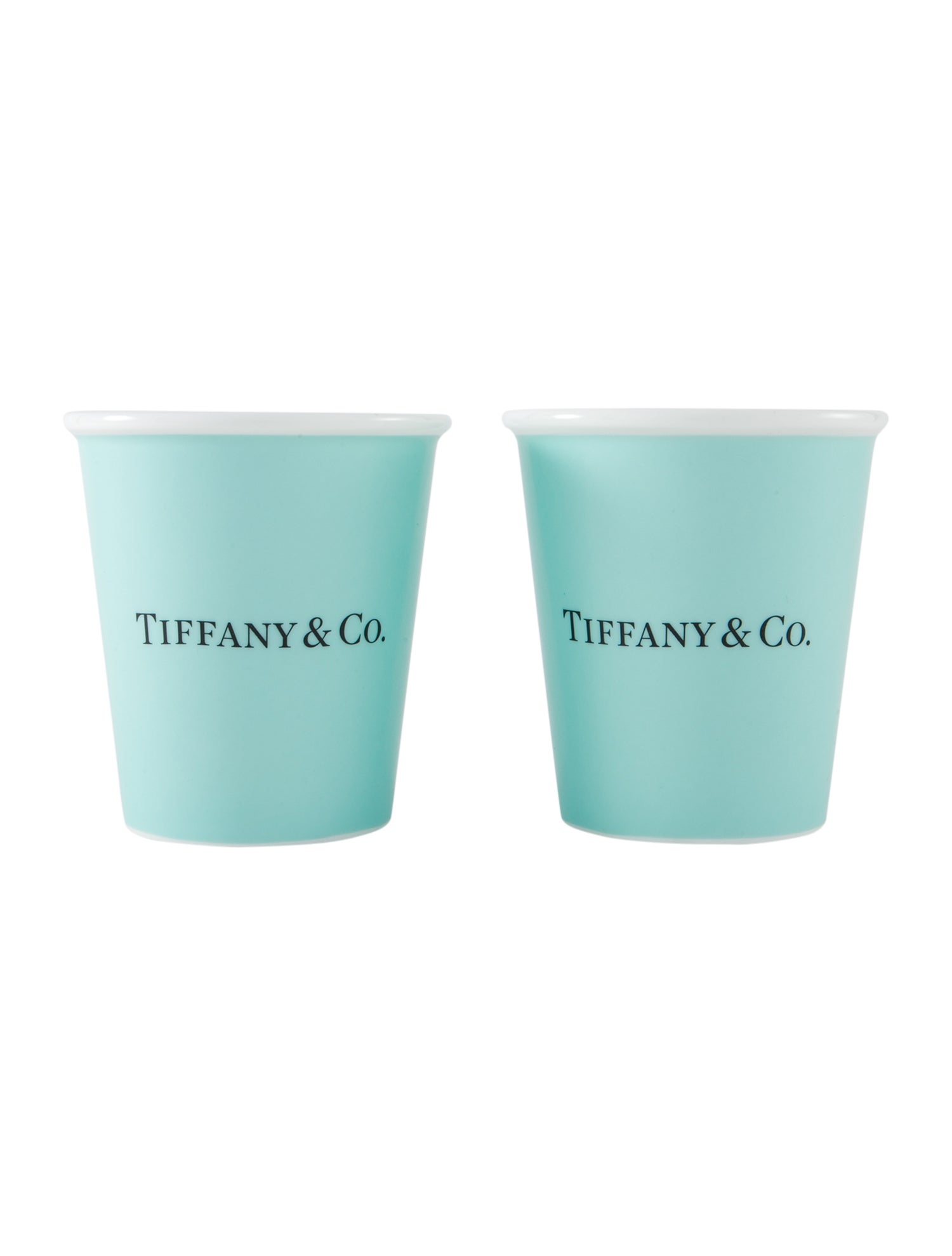 Tiffany & Co. Pair Of Everyday Objects Bone China Paper Cup - Blue ...