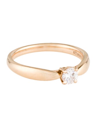 Tiffany & Co. 18K Diamond Solitaire Ring