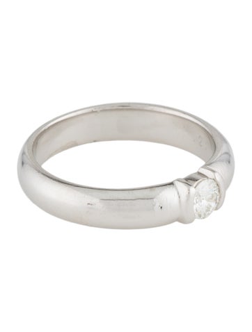 Tiffany & Co. Band Vintage Platinum Diamond 5.75