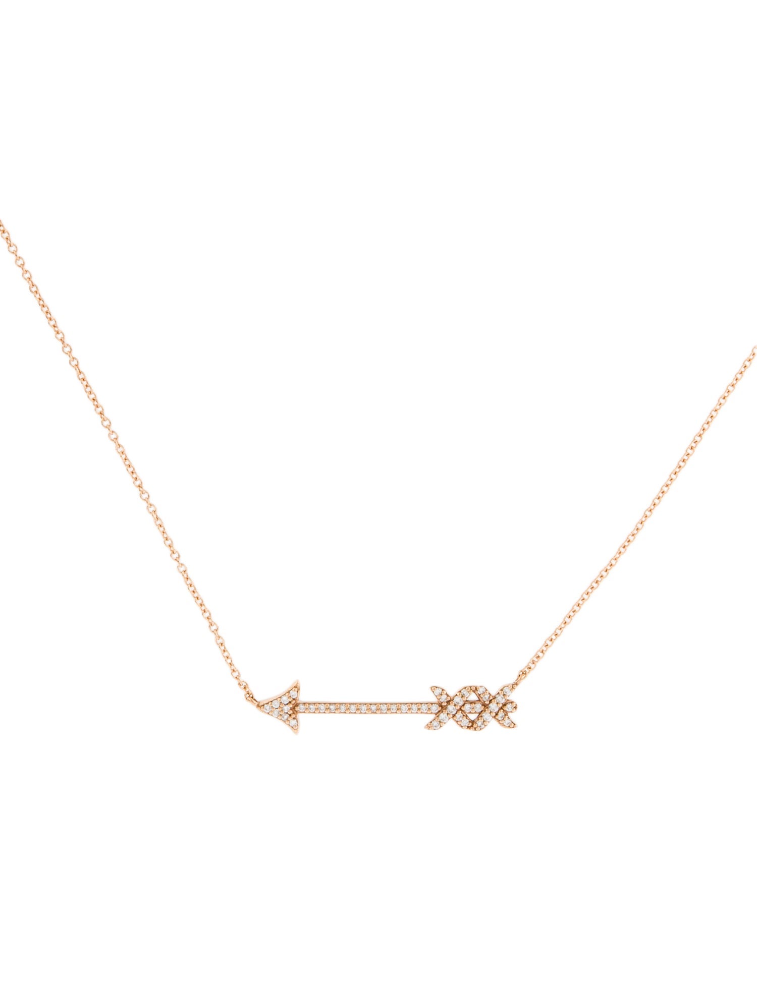 Tiffany & Co. 18K Diamond Graffiti Arrow Necklace