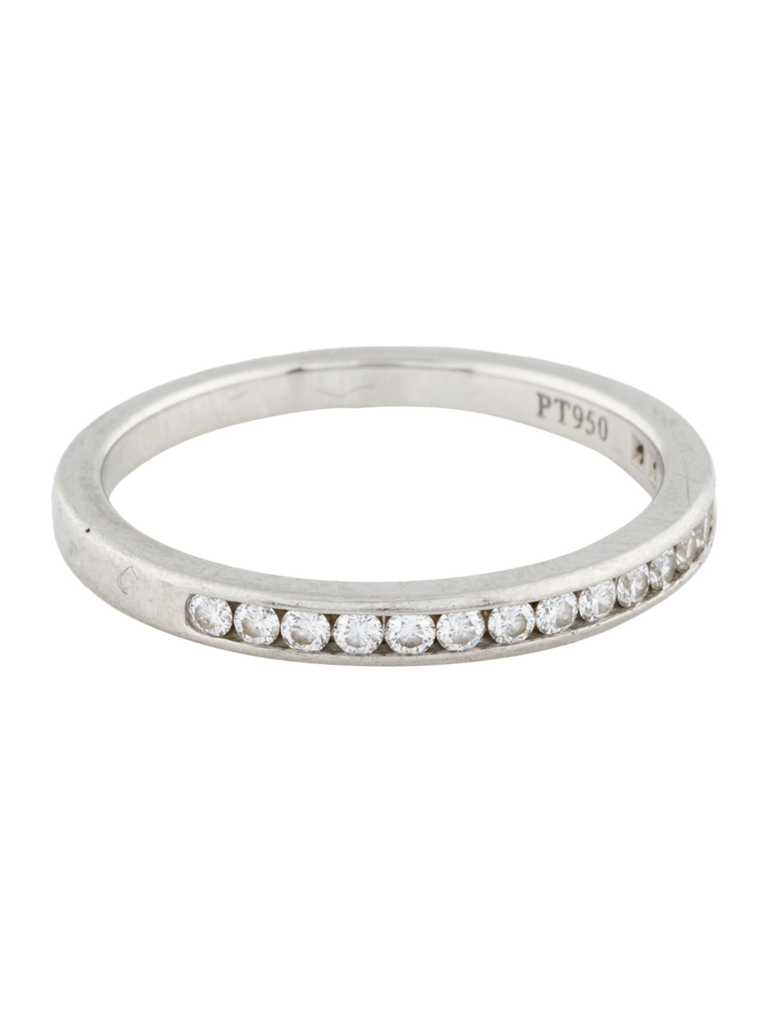 Tiffany & Co. Platinum Diamond Tiffany Setting Wedding Band