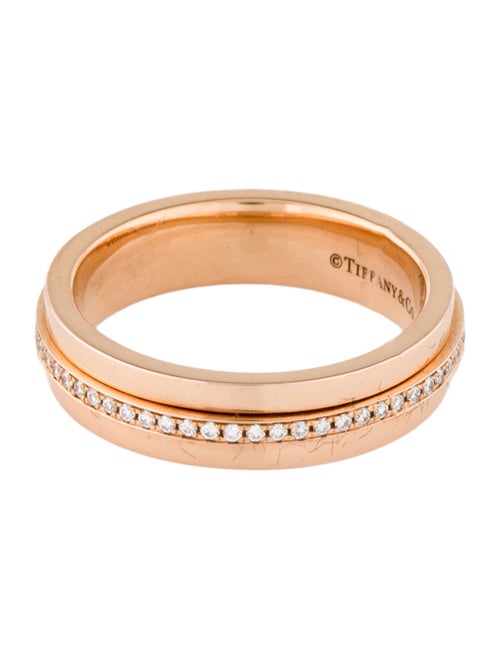 Tiffany & Co. 18K Diamond T Narrow Band
