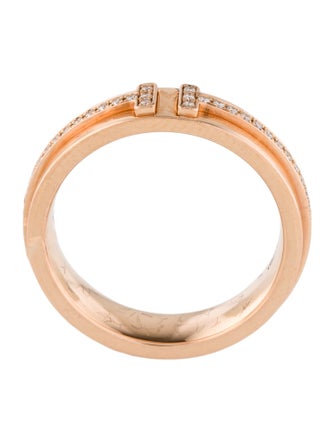 Tiffany & Co. 18K Diamond T Narrow Band