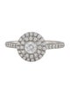 Tiffany & Co. Platinum Diamond Double Halo Soleste Engagement Ring