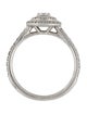 Tiffany & Co. Platinum Diamond Double Halo Soleste Engagement Ring