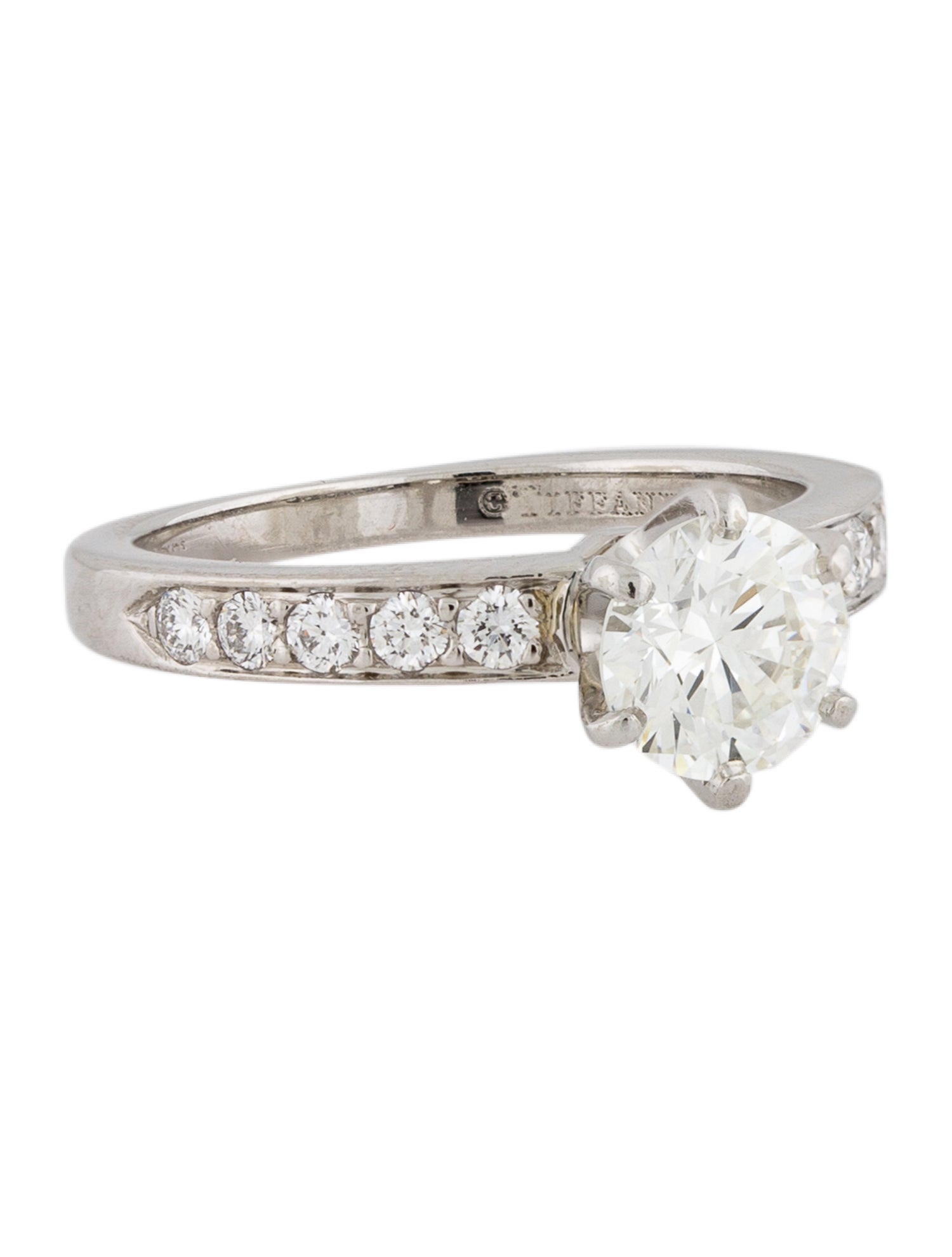 Tiffany & Co. Platinum 1.08ct Diamond Engagement Ring