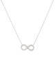 Tiffany & Co. Platinum Diamond Infinity Pendant Necklace