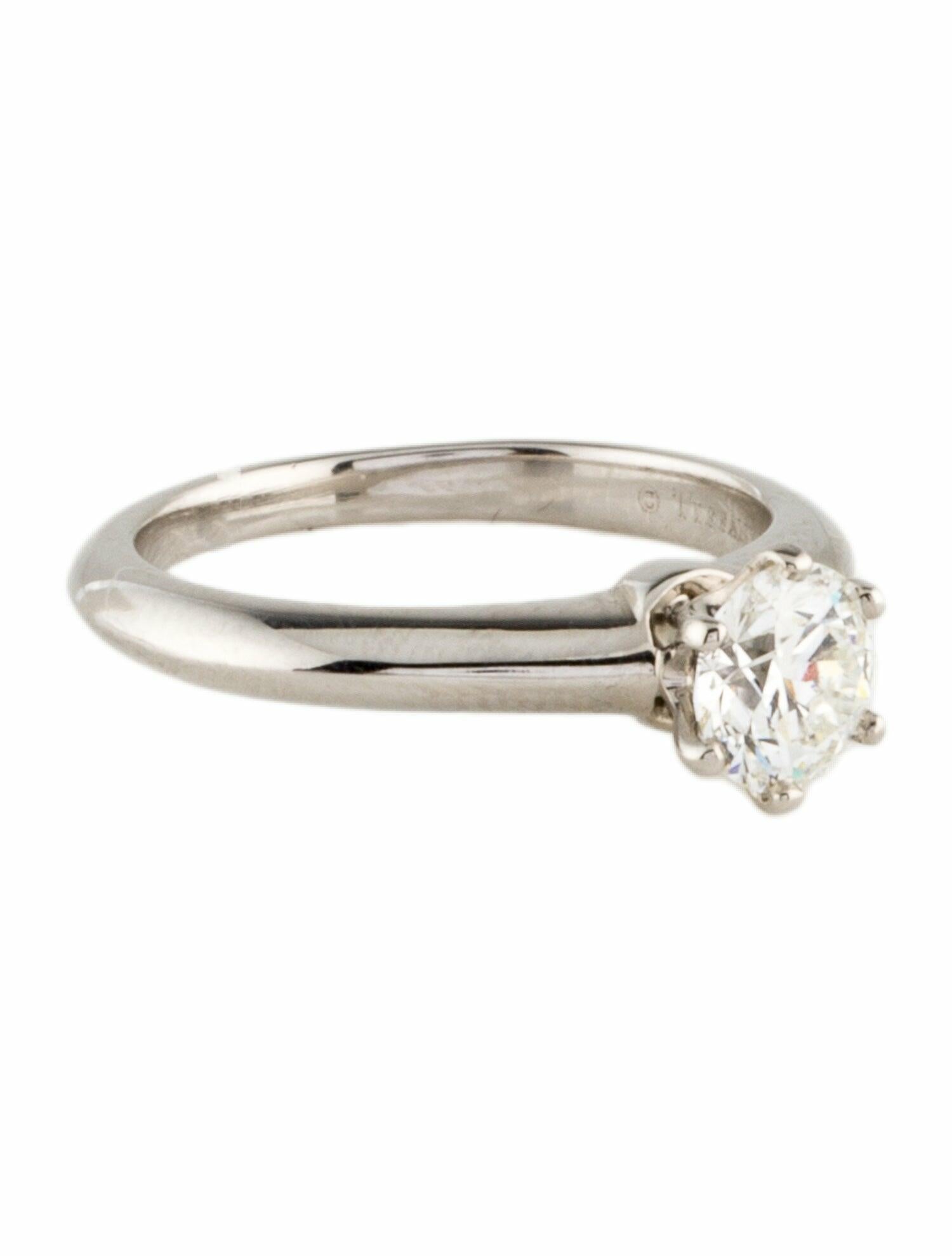 Tiffany & Co. Platinum Diamond Soliatire Enagagement Ring