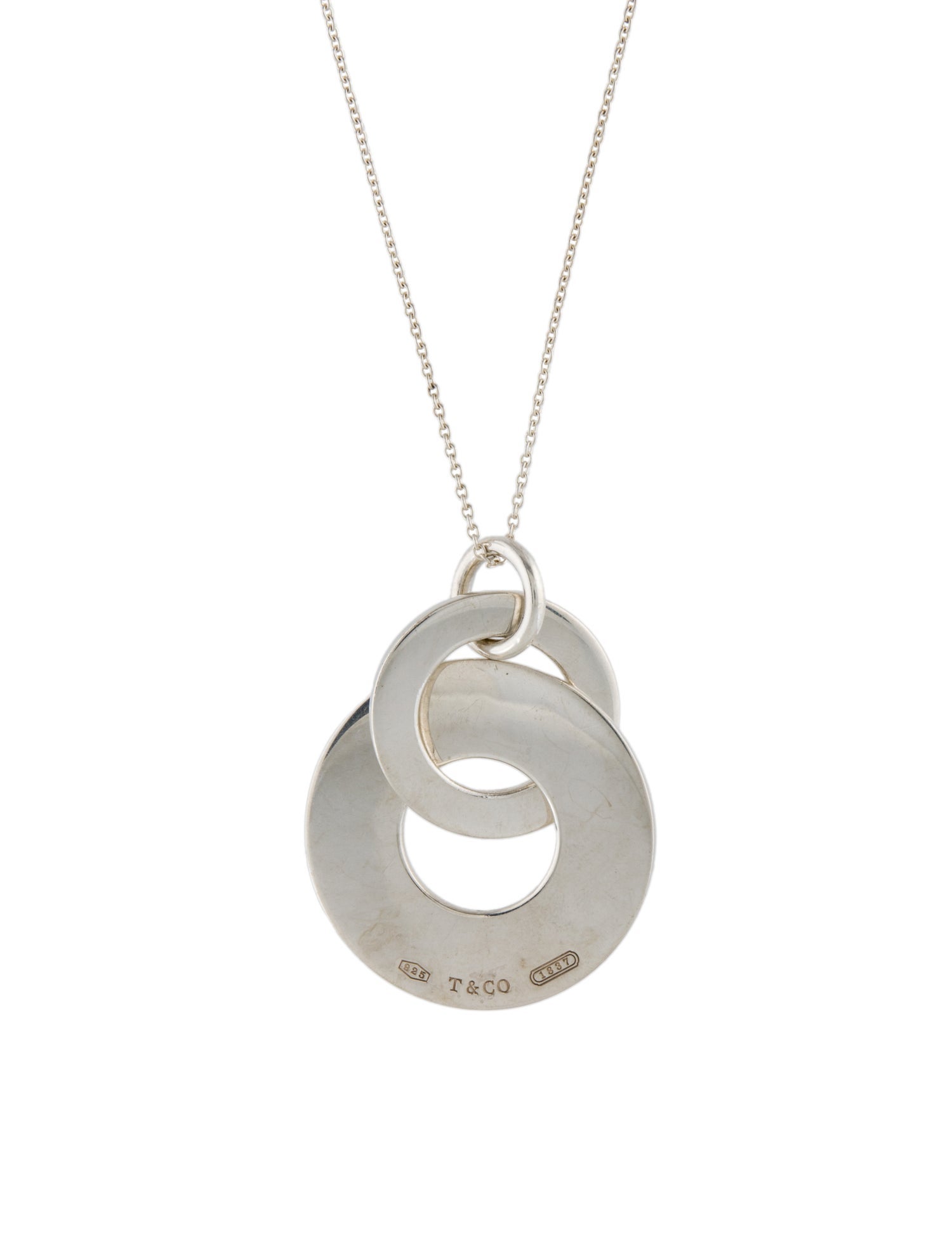 Tiffany & Co. Double Circle Pendant Necklace