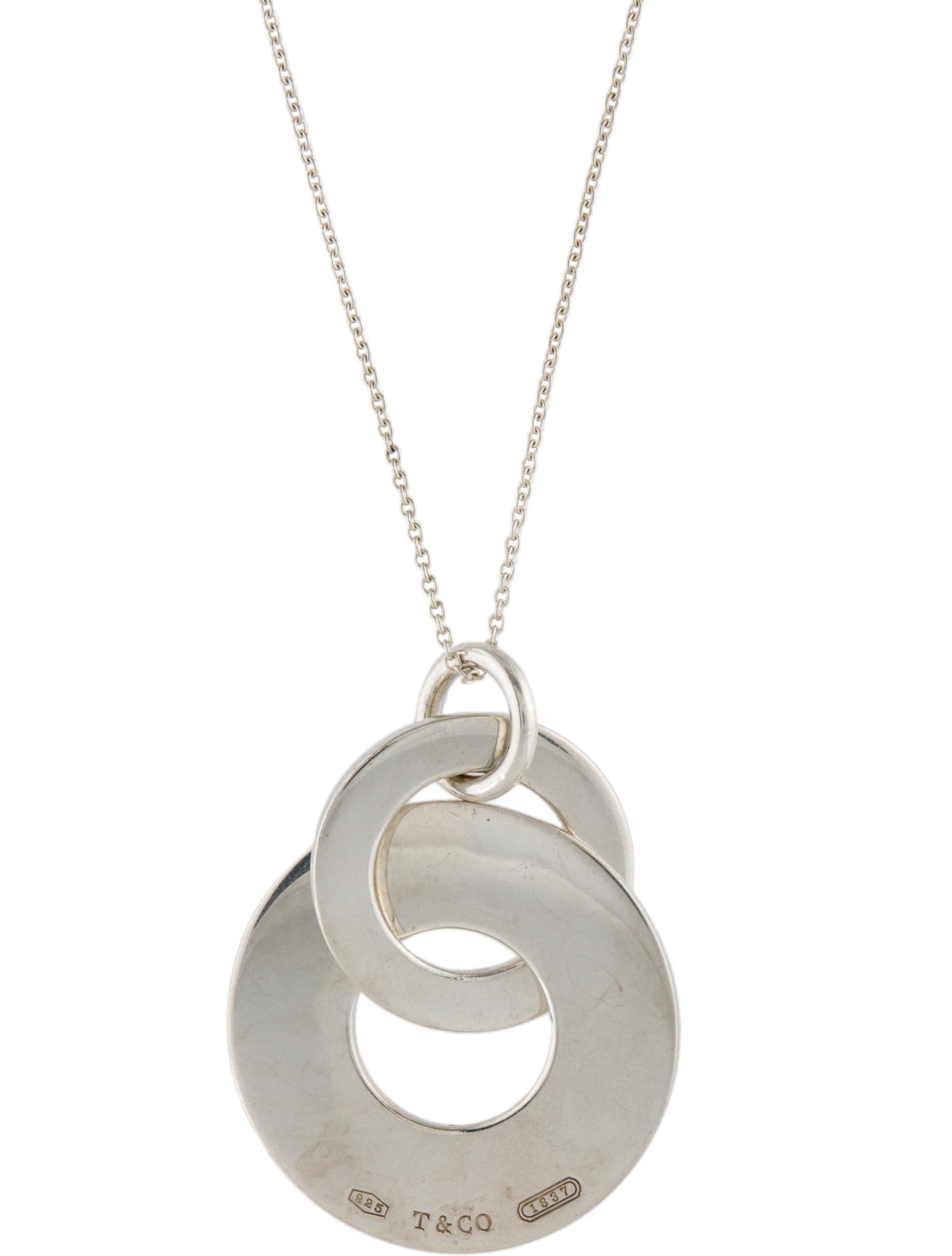 Tiffany & Co. Double Circle Pendant Necklace