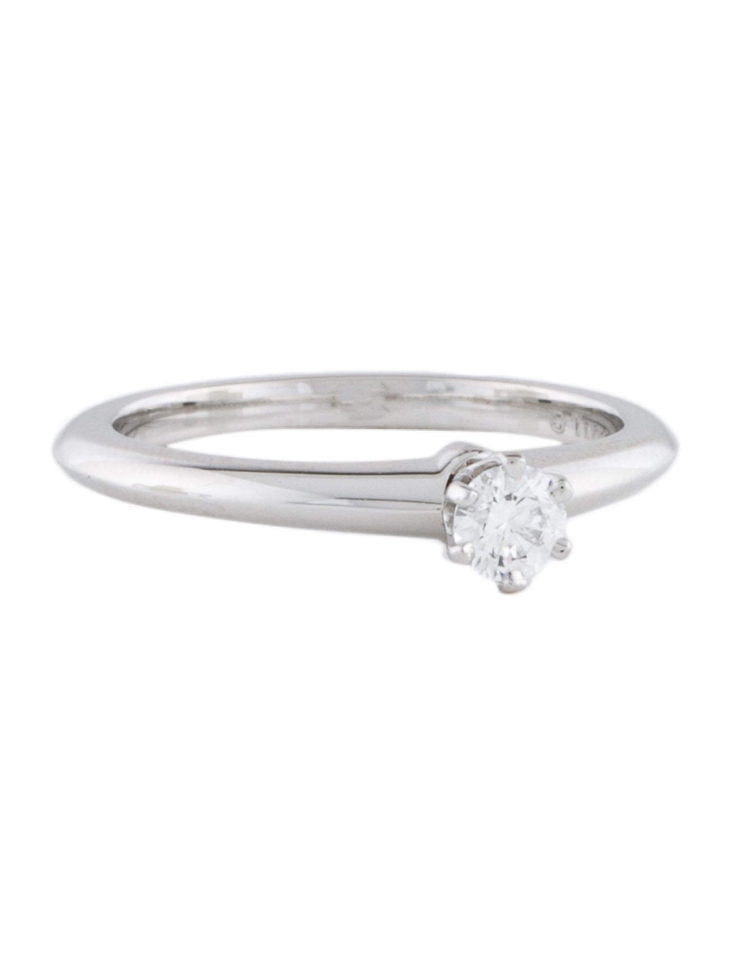 Tiffany & Co. Platinum Diamond Solitaire Engagement Ring