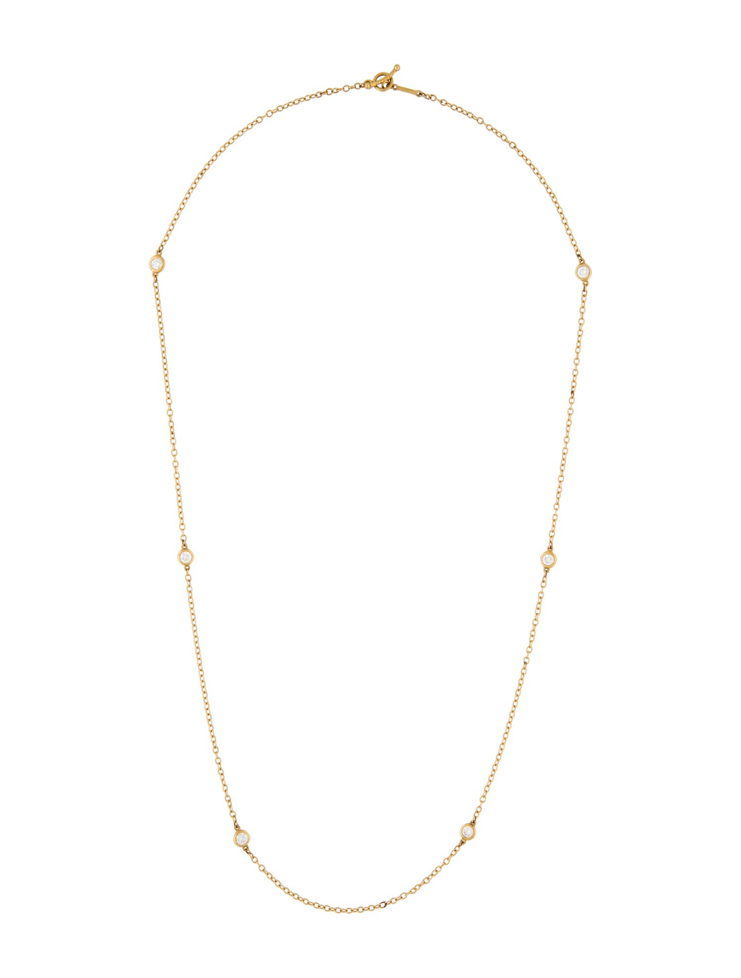 Tiffany & Co. Vintage 18K Diamonds by the Yard Necklace