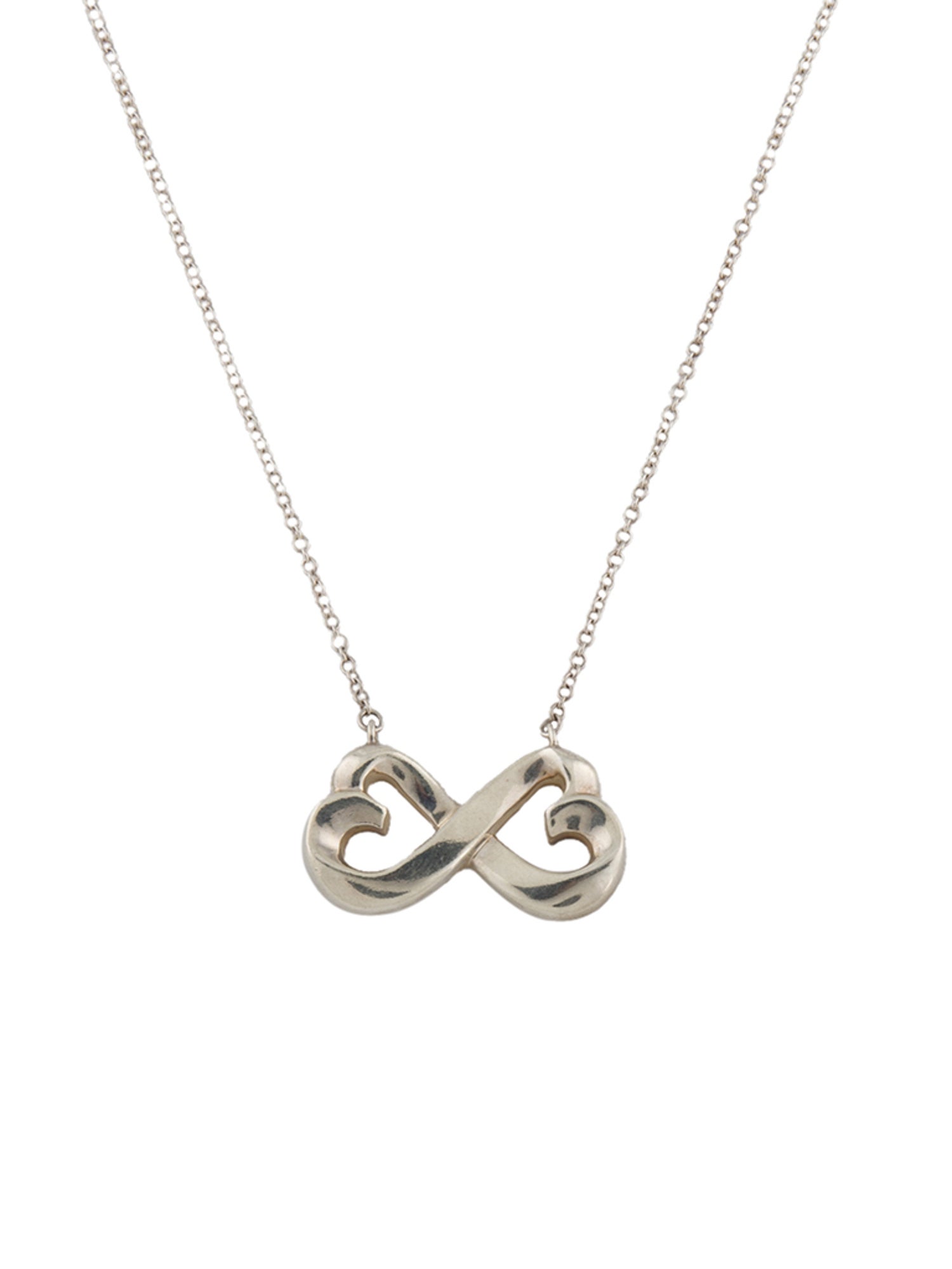 Tiffany & Co. Double Loving Heart Pendant Necklace