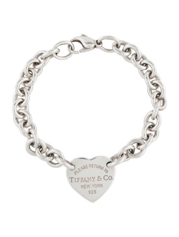 Tiffany & Co. Link Heart Tag Station Bracelet