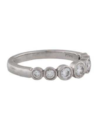 Tiffany & Co. Platinum Diamond Jazz Band Ring
