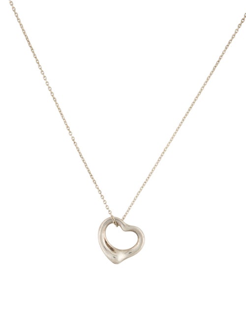 Tiffany & Co. Open Heart Pendant Necklace