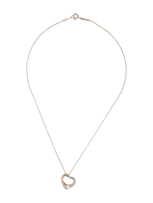 Tiffany & Co. Open Heart Pendant Necklace