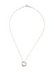 Tiffany & Co. Open Heart Pendant Necklace