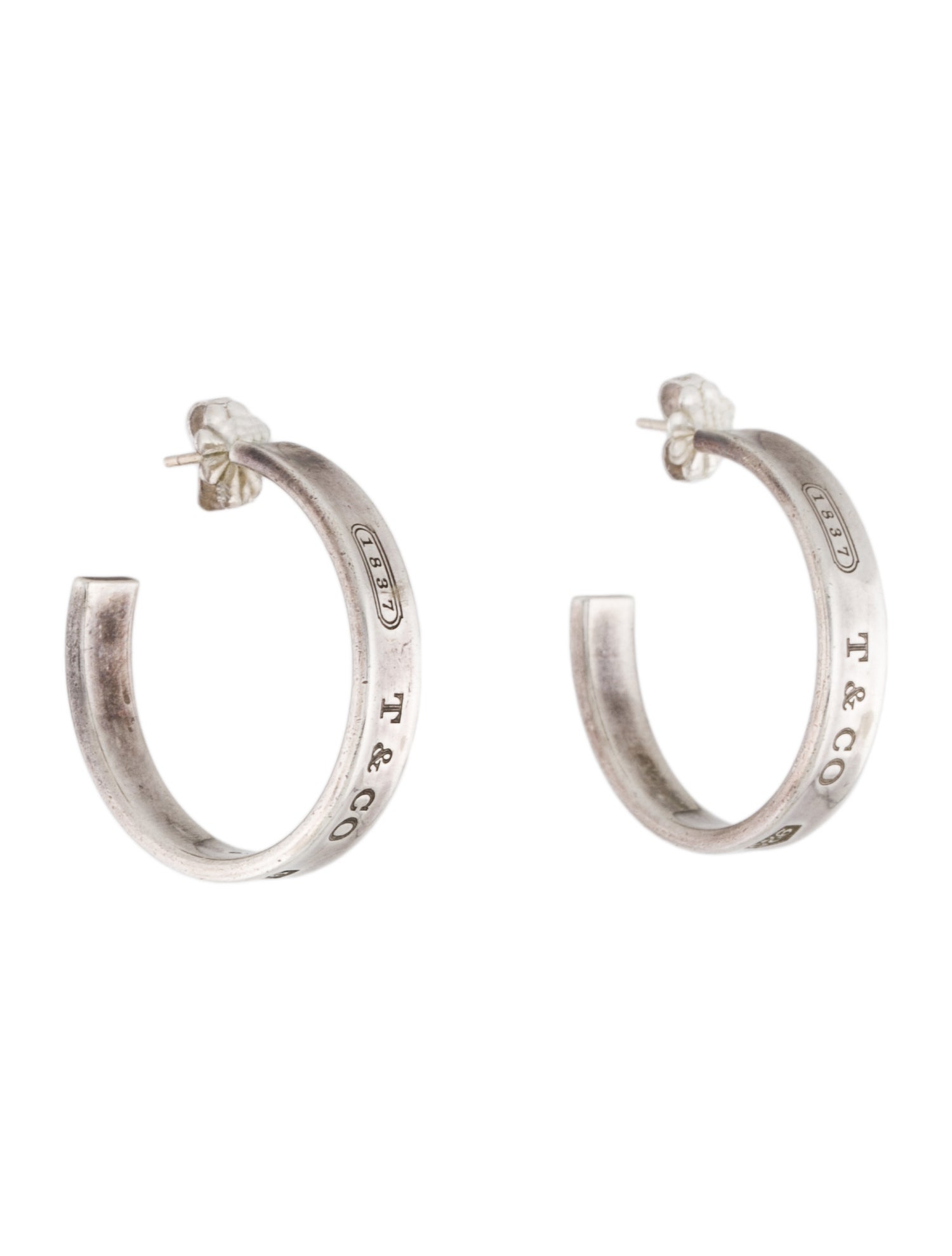 Tiffany & Co. Vintage 1837 Hoop Earrings - Hoop, Earrings