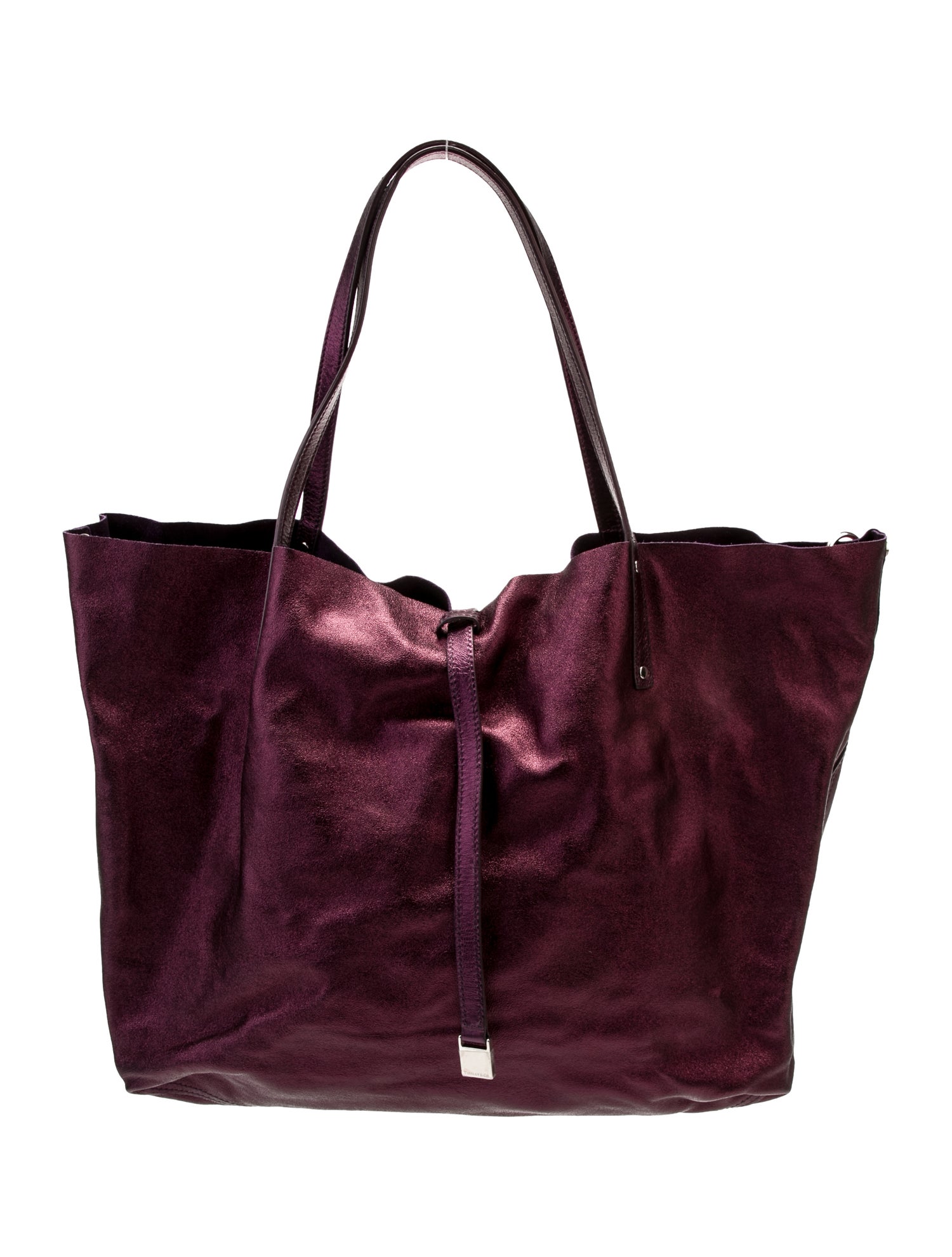 The Tiffany Faux Leather Tote in Black main image 0