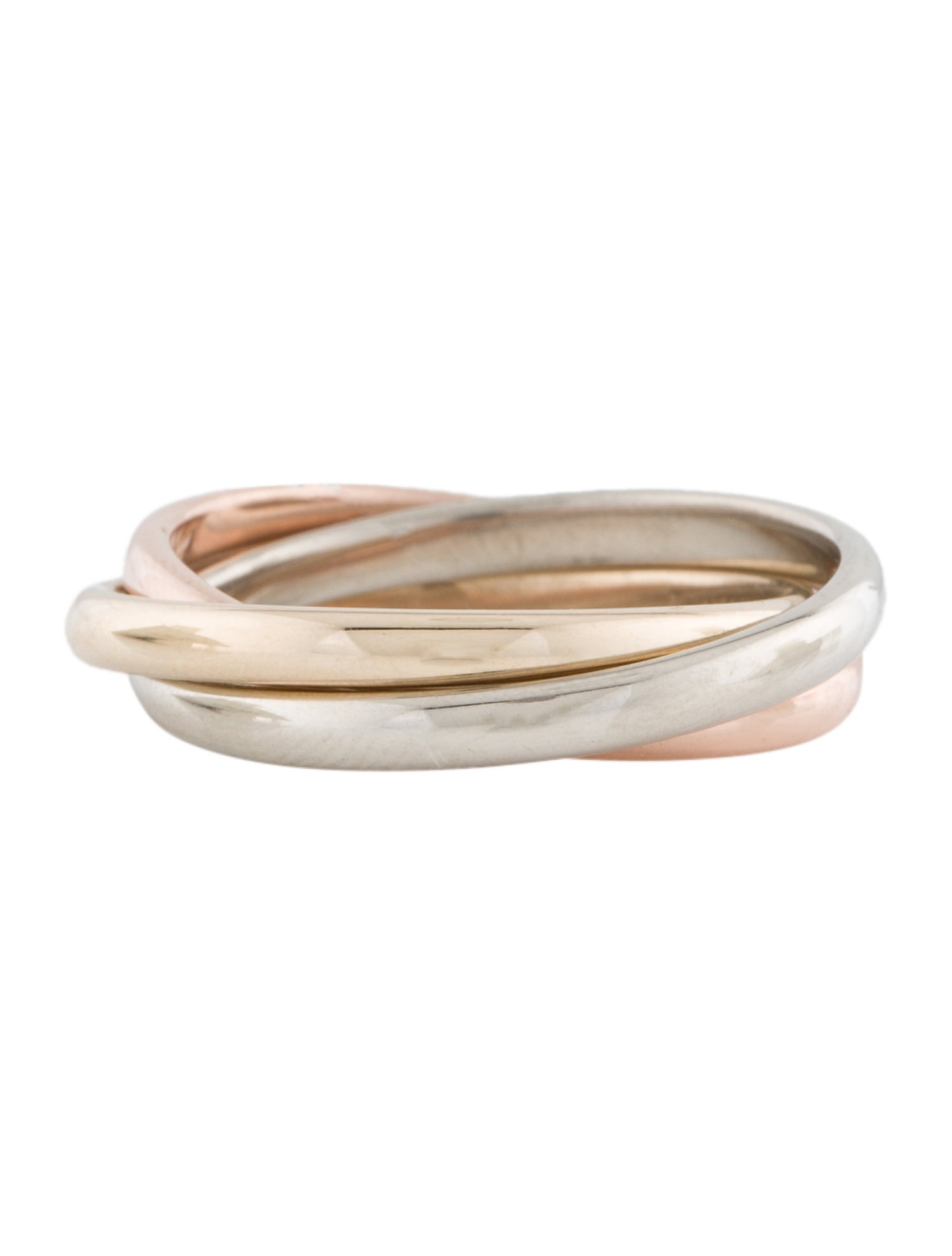 Tiffany & Co. 14K Interlocked Rolling Ring
