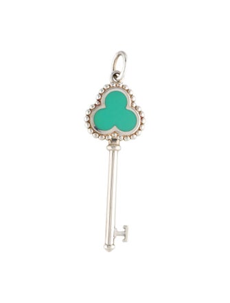 Tiffany & Co. Enamel Trefoil Key Pendant