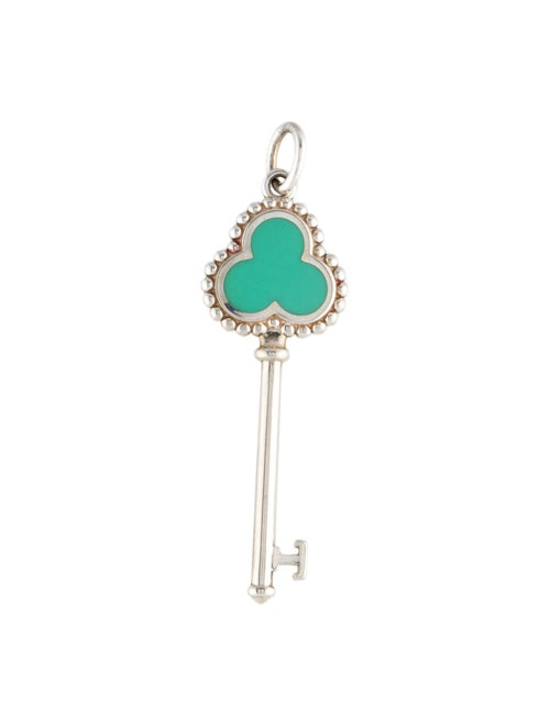 Tiffany & Co. Enamel Trefoil Key Pendant