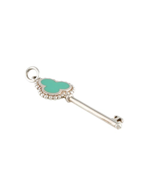 Tiffany & Co. Enamel Trefoil Key Pendant