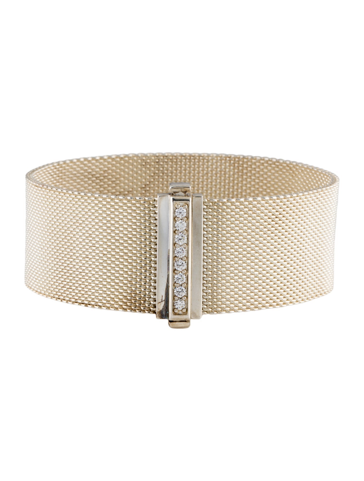 Tiffany & Co. Diamond Somerset Mesh Bracelet