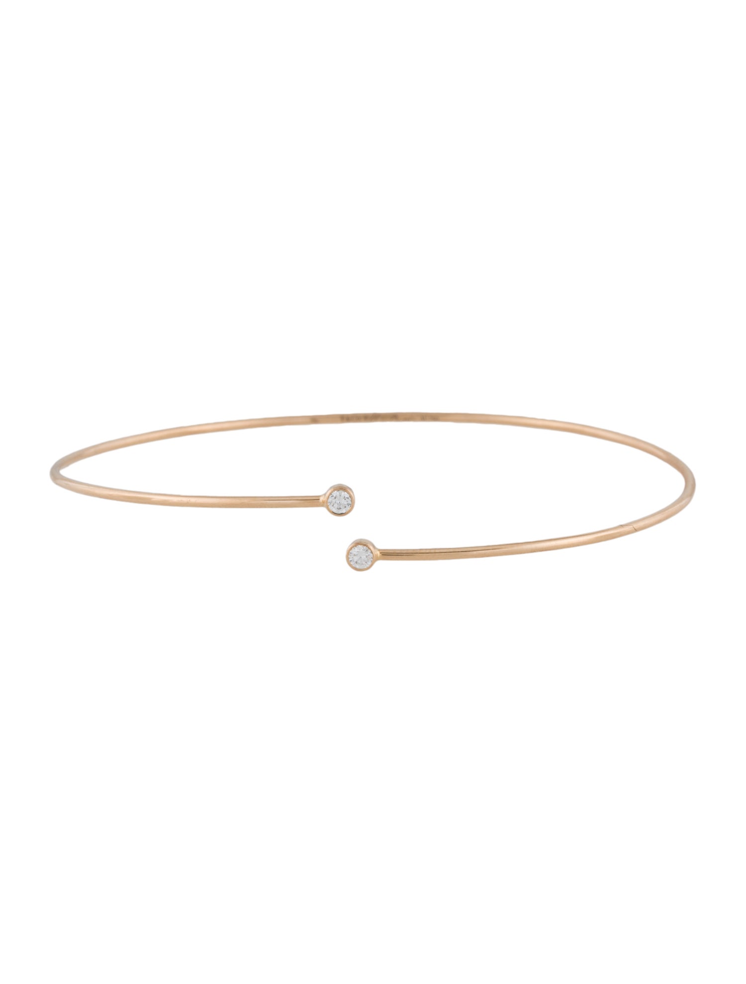 Tiffany & Co. 18K Diamond Elsa Peretti® Hoop Single-Row Bangle