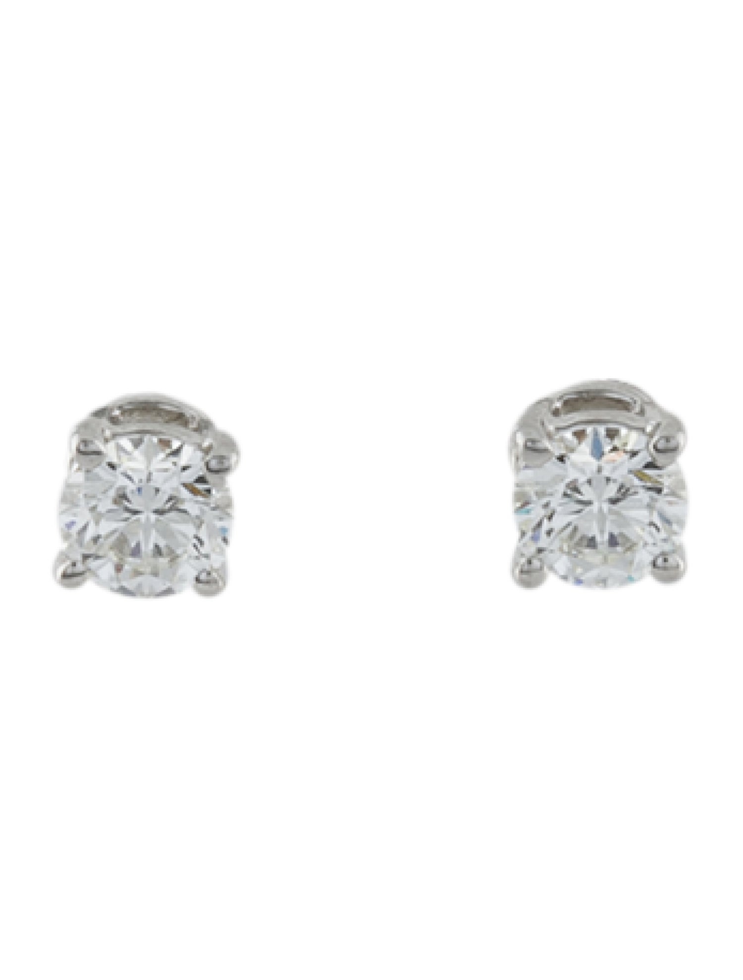 Tiffany & Co. Platinum Diamond Stud Earrings