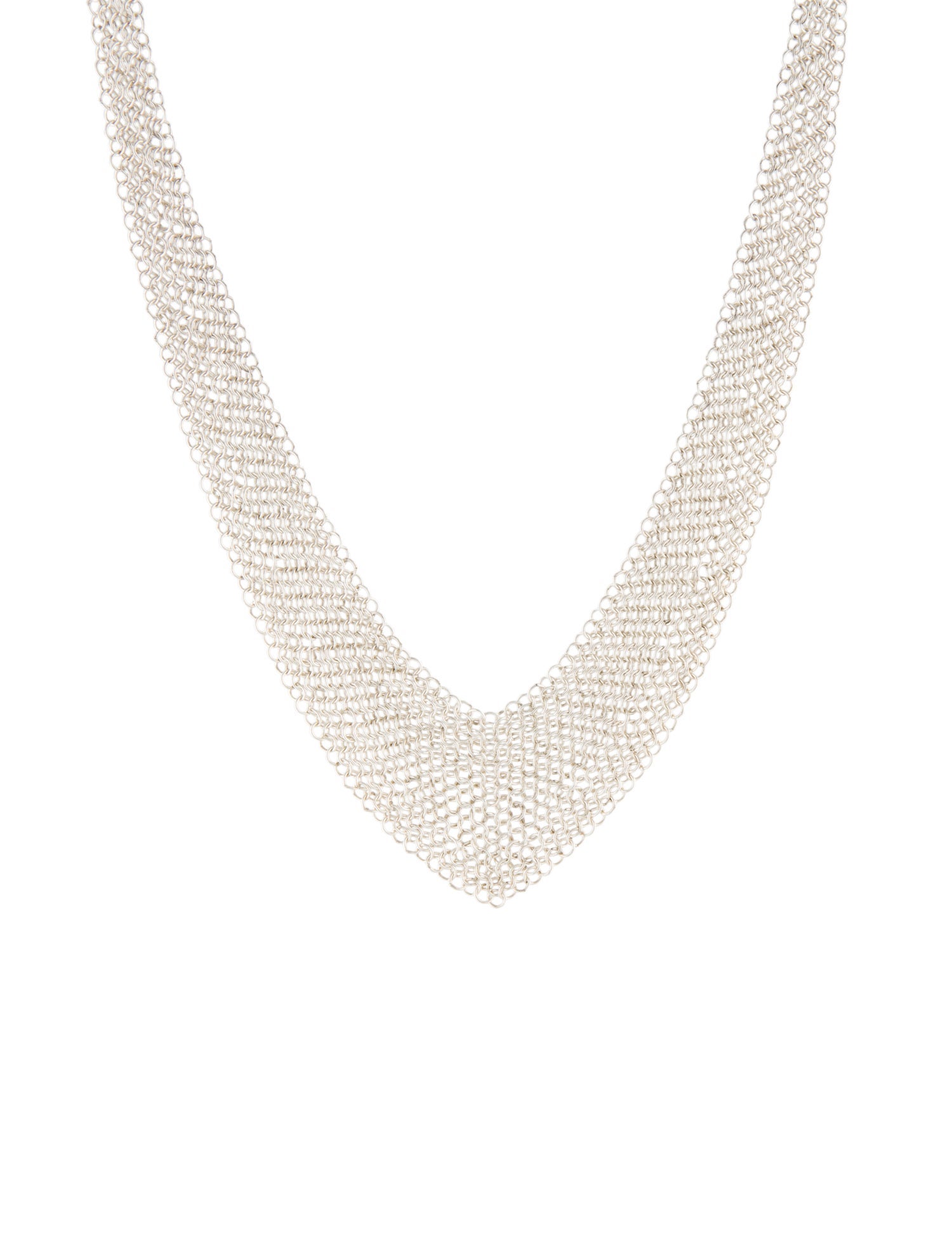 Tiffany & Co. Mesh Bib Collar Necklace