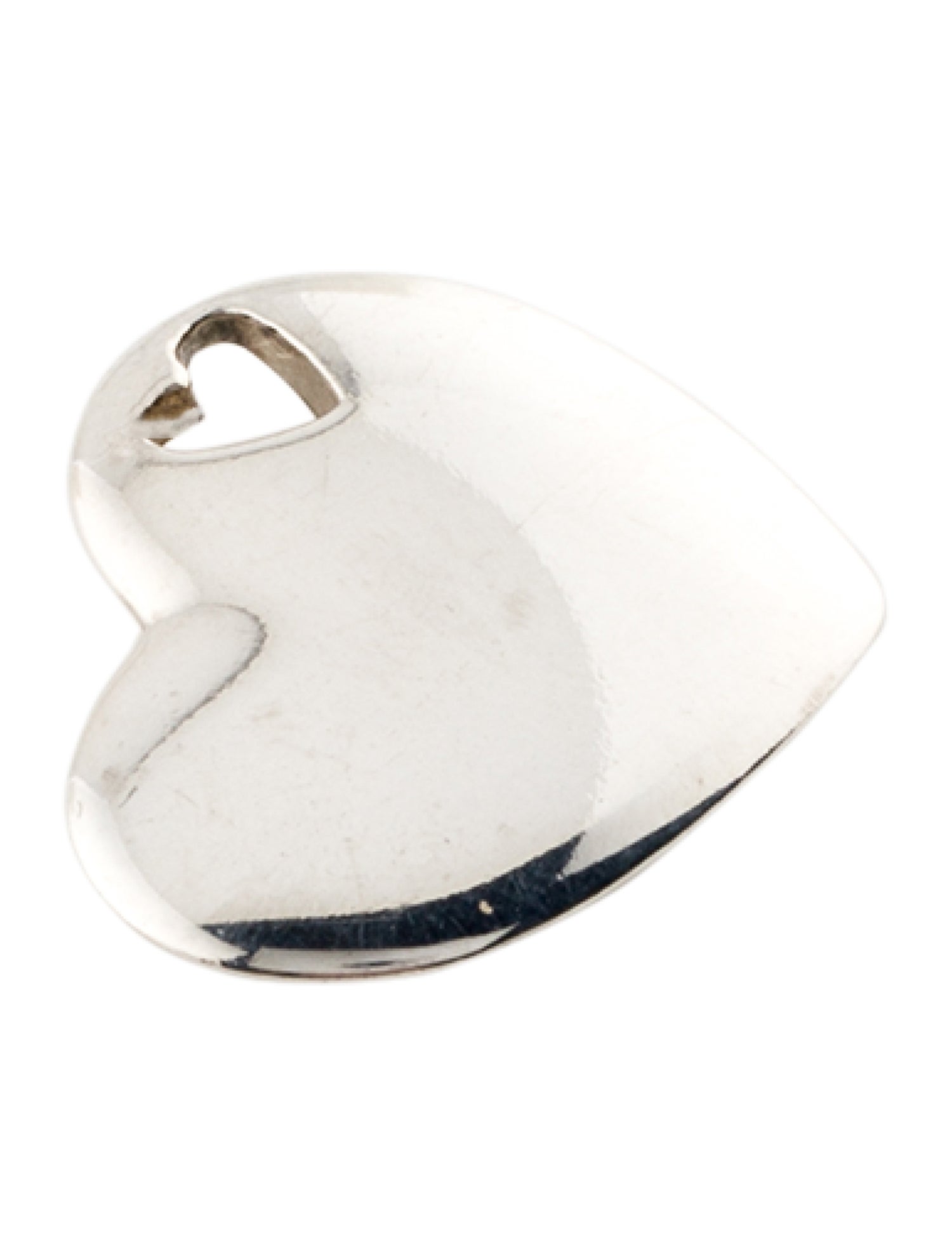 Tiffany & Co. Stencil Cutout Heart Pendant