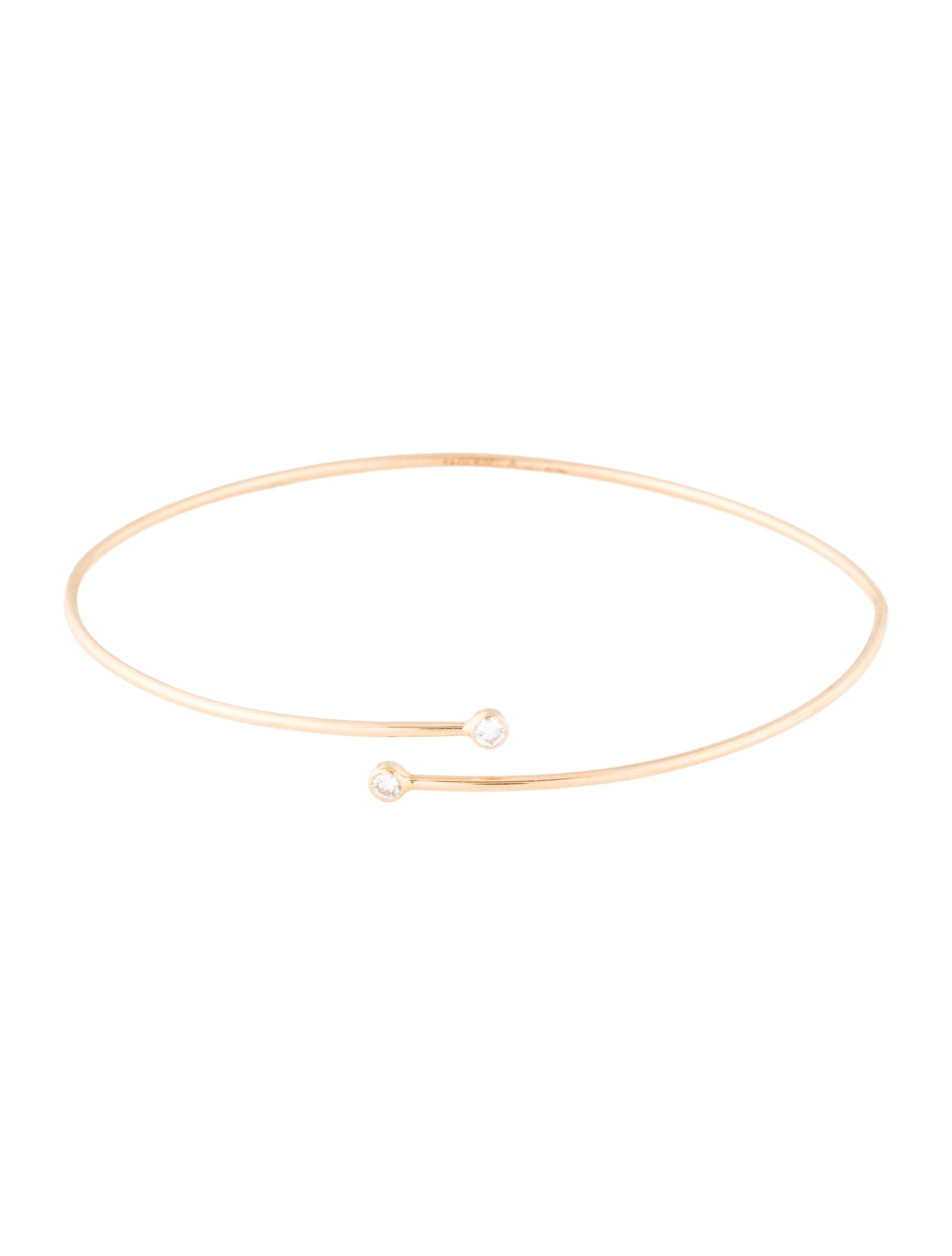 Tiffany & Co. 18K Diamond Hoop Single-Row Bangle