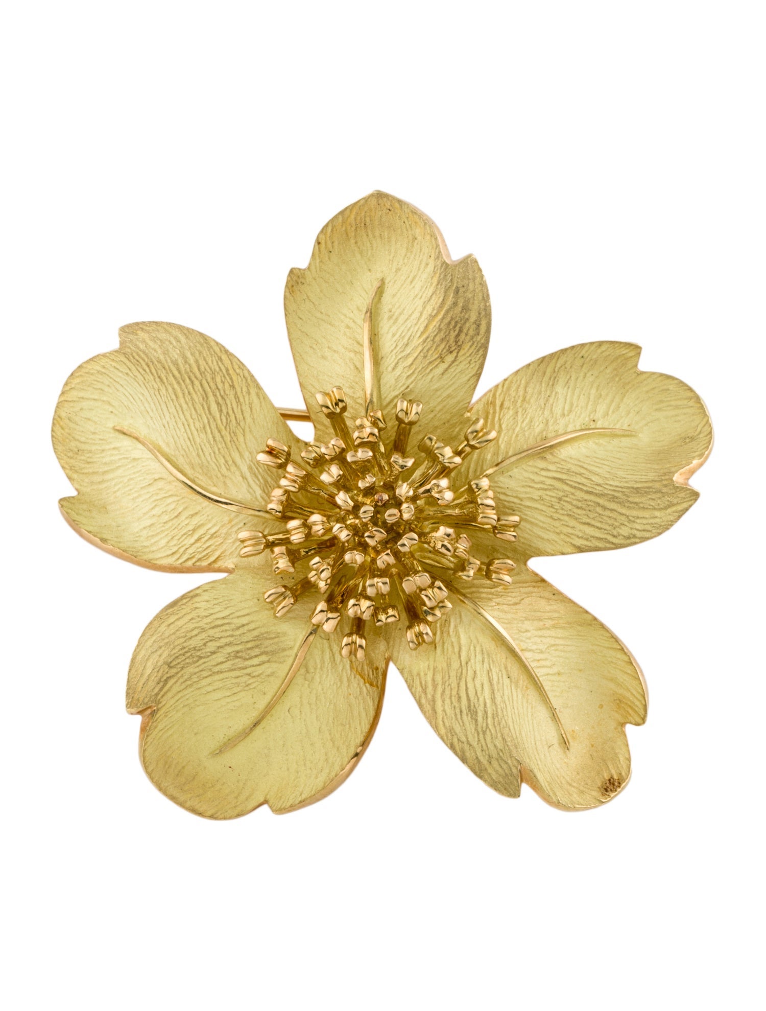 Tiffany & Co. Vintage 18K Dogwood Flower Brooch